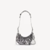 Borsa a tracolla da donna Le Cagole XS in argento