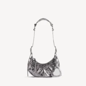 Borsa a tracolla da donna Le Cagole XS in argento