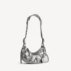 Borsa a tracolla da donna Le Cagole XS in argento