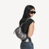 Borsa a tracolla da donna Le Cagole XS in argento