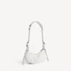 Borsa a tracolla da donna Le Cagole XS in bianco