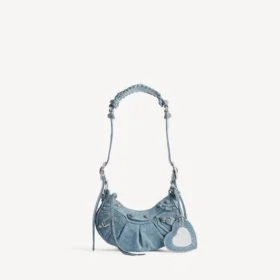 Borsa a tracolla da donna Le Cagole XS in blu