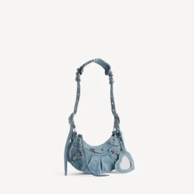 Borsa a tracolla da donna Le Cagole XS in blu