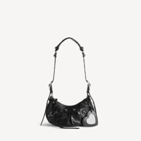 Borsa a tracolla da donna Le Cagole XS in nero
