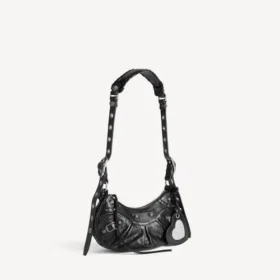 Borsa a tracolla da donna Le Cagole XS in nero