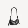 Borsa a tracolla da donna Le Cagole XS in nero
