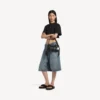 Borsa a tracolla da donna Le Cagole XS in nero
