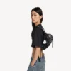Borsa a tracolla da donna Le Cagole XS in nero