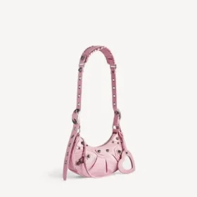 Borsa a tracolla da donna Le Cagole XS in rosa chiaro