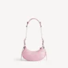 Borsa a tracolla da donna Le Cagole XS in rosa chiaro