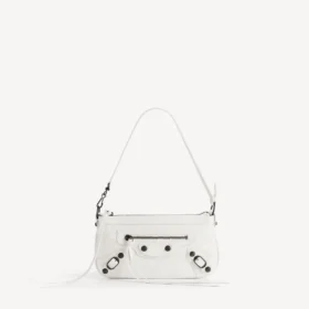 Borsa a tracolla da donna Le City in bianco ottico
