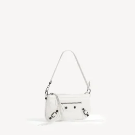 Borsa a tracolla da donna Le City in bianco ottico