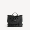Borsa a tracolla da uomo in stile militare, nera