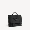 Borsa a tracolla da uomo in stile militare, nera