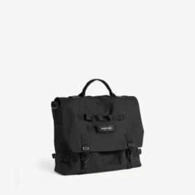 Borsa a tracolla da uomo in stile militare, nera