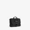Borsa a tracolla da uomo in stile militare, piccola, nera