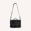 Borsa a tracolla da uomo in stile militare, piccola, nera