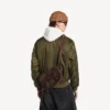 Borsa a tracolla da uomo Le City con patta, modello piccolo, color espresso chiaro