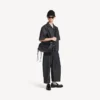Borsa a tracolla da uomo Le City multipocket, modello medio, in nero