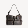 Borsa a tracolla da uomo Superbusy grande, color marrone