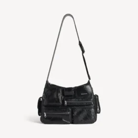 Borsa a tracolla da uomo Superbusy in nero