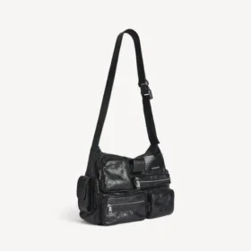 Borsa a tracolla da uomo Superbusy in nero