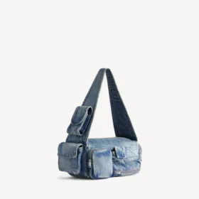 Borsa a tracolla da uomo Superbusy piccola, blu