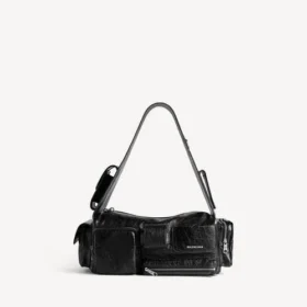 Borsa a tracolla da uomo Superbusy piccola in nero
