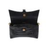 Borsa a tracolla Downtown Xs con stampa coccodrillo “Nero” 6891212106F1090