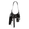 Borsa a tracolla Le Cagole Collector Xs con strass “Black” 6713092AASO1000
