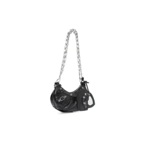 Borsa a tracolla Le Cagole Xs con catena “Black” 7128131VG9Y1000