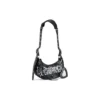 Borsa a tracolla Le Cagole XS fai da te in metallo “Black” 6713092AAXE1090