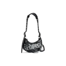 Borsa a tracolla Le Cagole XS fai da te in metallo “Black” 6713092AAXE1090
