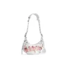 Borsa a tracolla Le Cagole XS fai da te in metallo “White” 6713092AAXE9066