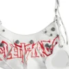 Borsa a tracolla Le Cagole XS fai da te in metallo “White” 6713092AAXE9066