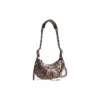 Borsa a tracolla Le Cagole Xs metallizzata “Brown” 6713090GT3Y2564