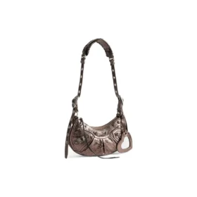 Borsa a tracolla Le Cagole Xs metallizzata “Brown” 6713090GT3Y2564