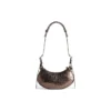 Borsa a tracolla Le Cagole Xs metallizzata “Brown” 6713090GT3Y2564