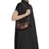 Borsa a tracolla Le Cagole Xs metallizzata “Brown” 6713090GT3Y2564