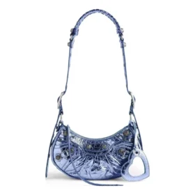Borsa a tracolla Le Cagole XS metallizzata “Viola” 6713090GT3Y5214