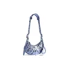 Borsa a tracolla Le Cagole XS metallizzata “Viola” 6713090GT3Y5214