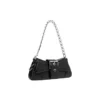 Borsa a tracolla Lindsay Small con motivo coccodrillo in rilievo “Black” 701141210C91000