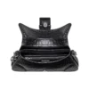 Borsa a tracolla Lindsay Small con motivo coccodrillo in rilievo “Black” 701141210C91000