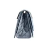 Borsa a tracolla media Crush trapuntata “Blue” 7163932AAGX4661