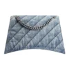 Borsa a tracolla media Crush trapuntata “Blue” 7163932AAGX4661