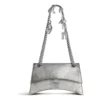 Borsa a tracolla piccola Crush con effetto sporco “Silver” 7819202AA6X8110
