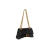 Borsa a tracolla piccola Crush con motivo coccodrillo in rilievo “Black” 716351210IX1000