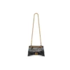 Borsa a tracolla piccola Crush con motivo coccodrillo in rilievo “Black” 716351210IX1000