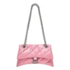 Borsa a tracolla piccola Crush trapuntata “Pink” 716351210J05812