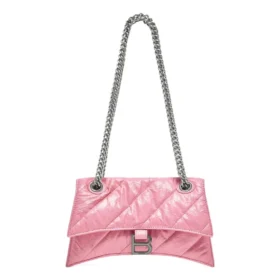 Borsa a tracolla piccola Crush trapuntata “Pink” 716351210J05812